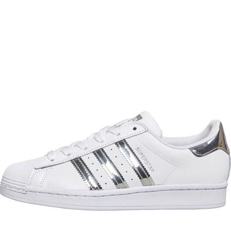 adidas superstar dames wit zilver|Adidas Originals Women's Superstar Shoes.